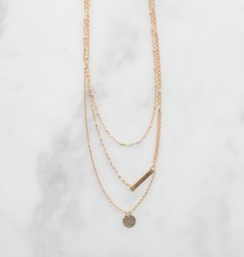 Dainty gold necklace